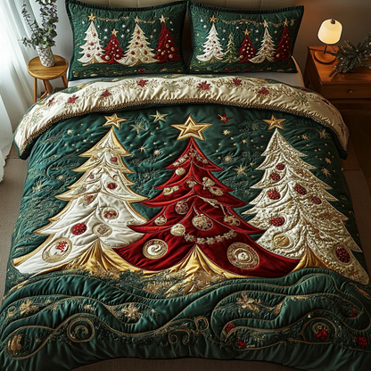 Festive Dream -Piece Quilted Bedding Set VTQ-Myprintsy