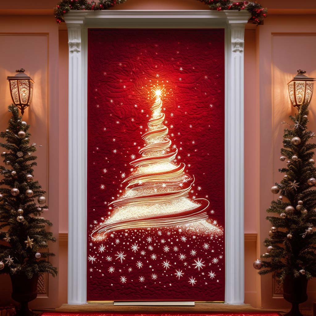 Festive Evening Quilted Door Cover VTQ-Myprintsy