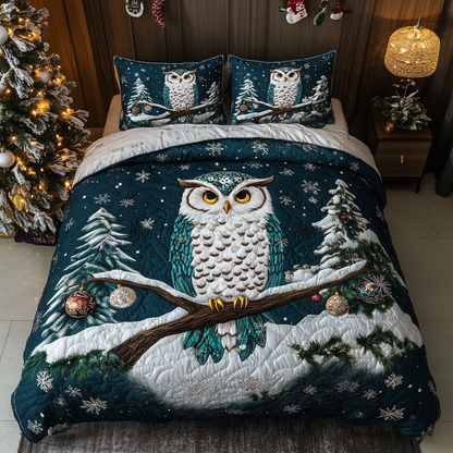 Festive Feather -Piece Quilted Bedding Set VTQ-Myprintsy