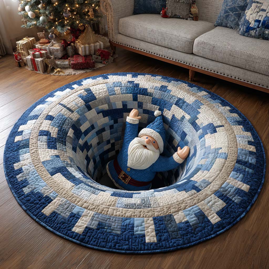 Festive Flow Quilted Round Mat VTQ-Myprintsy