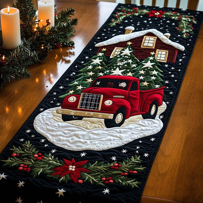 Festive Frost Quilted Table Runner VTQ-Myprintsy