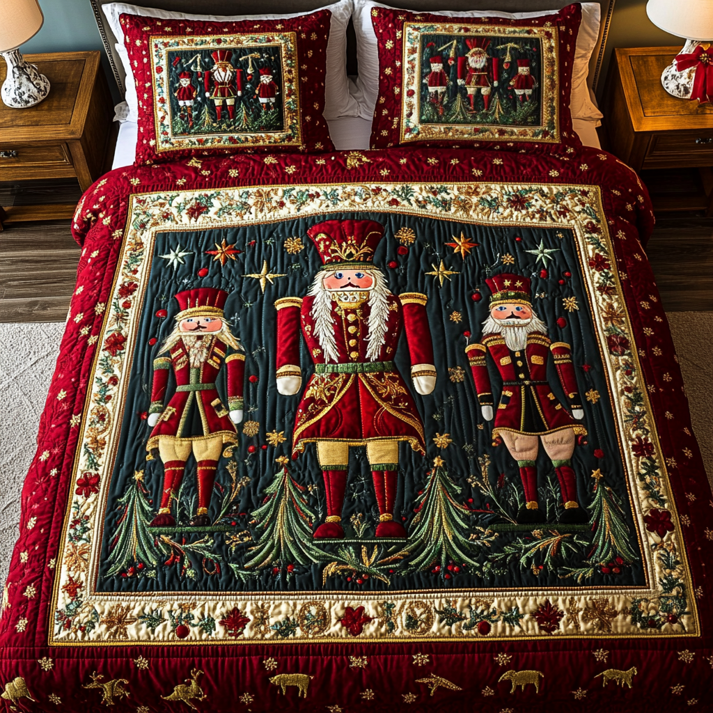 Festive Guard -Piece Quilted Bedding Set VH VTQ-Myprintsy