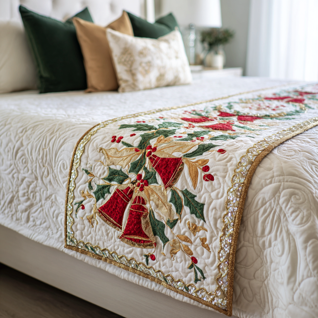 Festive Harmony Quilted Bed Runner VTQ-Myprintsy