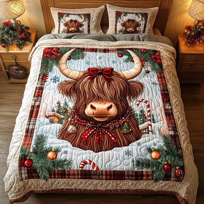 Festive Highland -Piece Quilted Bedding Set VTQ-Myprintsy