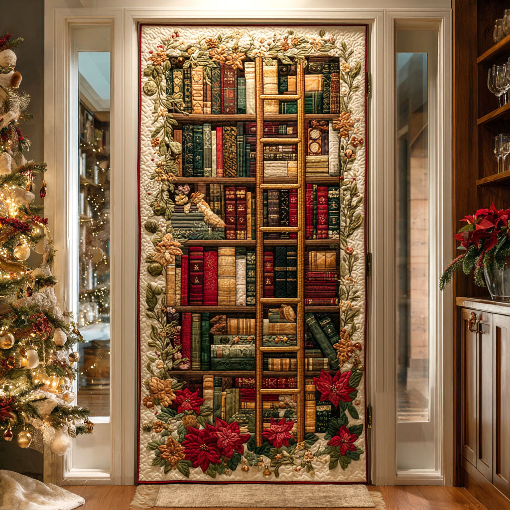 Festive Library Quilted Door Cover VTQ-Myprintsy