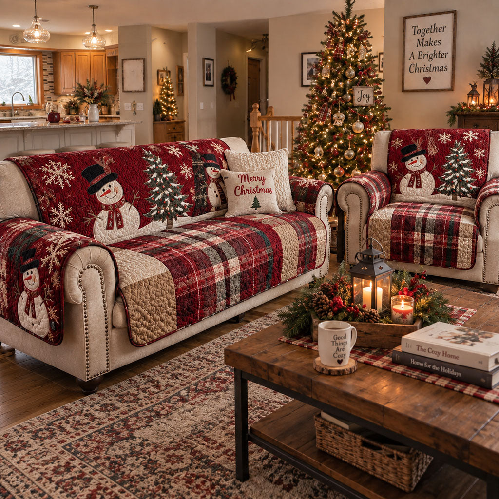 Festive Nights Quilted Sofa Cover VTQ-Myprintsy