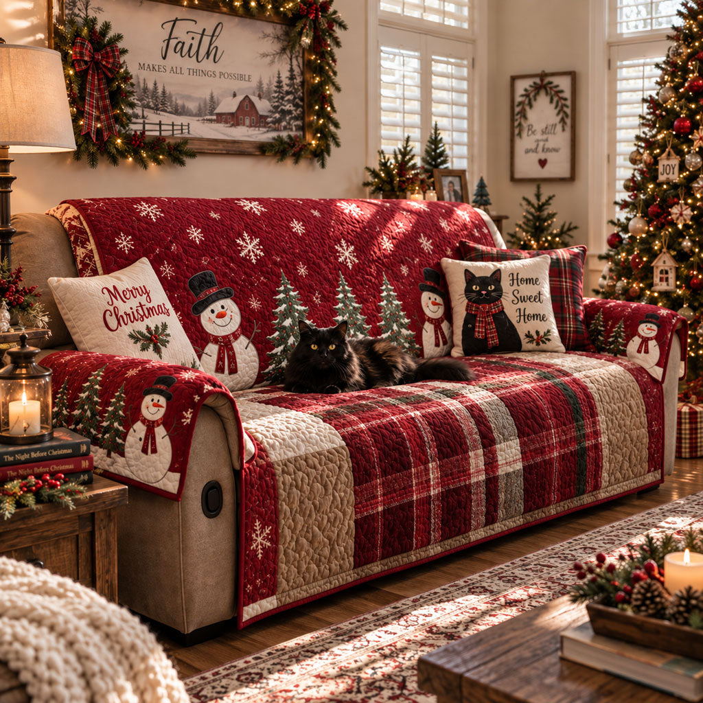 Festive Nights Quilted Sofa Cover VTQ-Myprintsy