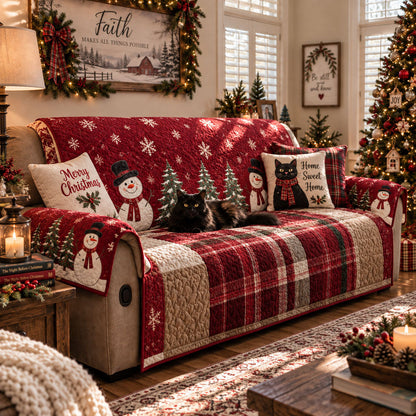 Festive Nights Quilted Sofa Cover VTQ-Myprintsy