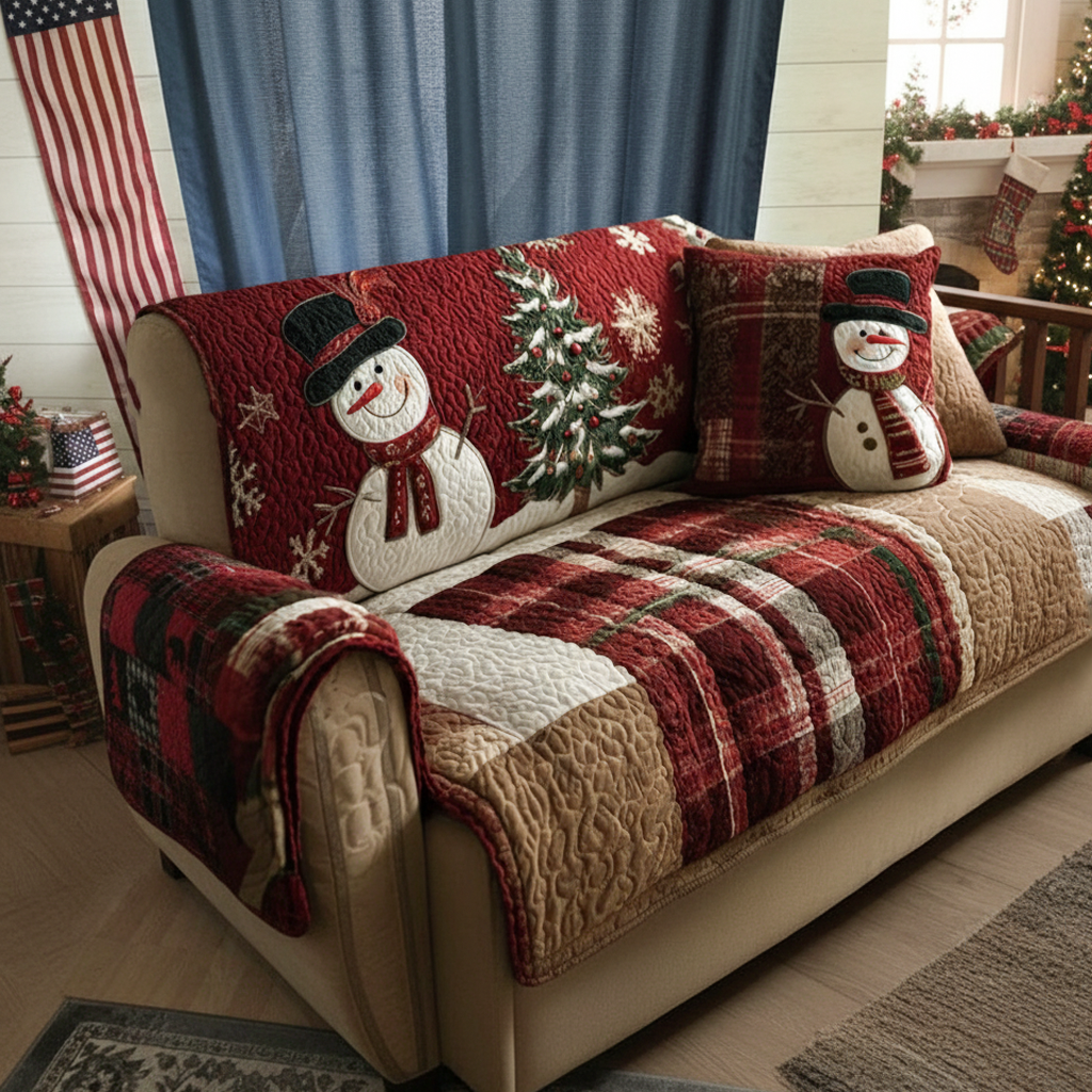 Festive Nights Quilted Sofa Cover VTQ-Myprintsy