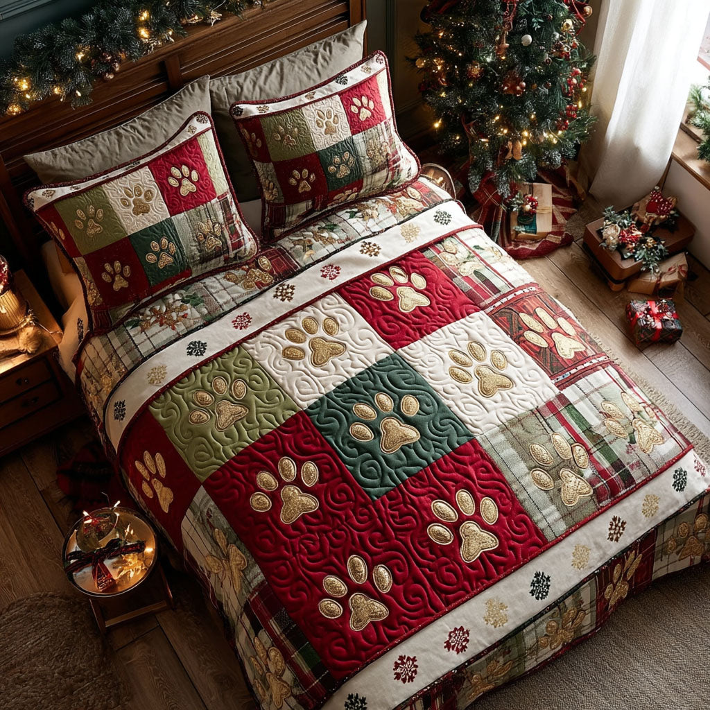 Festive Prints -Piece Quilted Bedding Set VTQ-Myprintsy