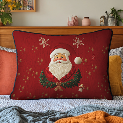 Festive Santa Joy Quilted Bedding Pillow Case VTQ-Myprintsy
