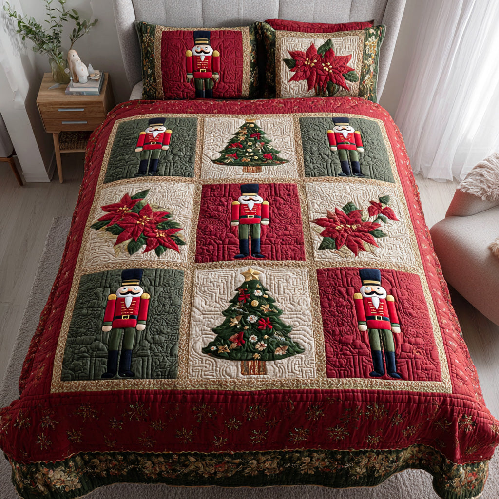 Festive Sentinel -Piece Quilted Bedding Set VTQ-Myprintsy