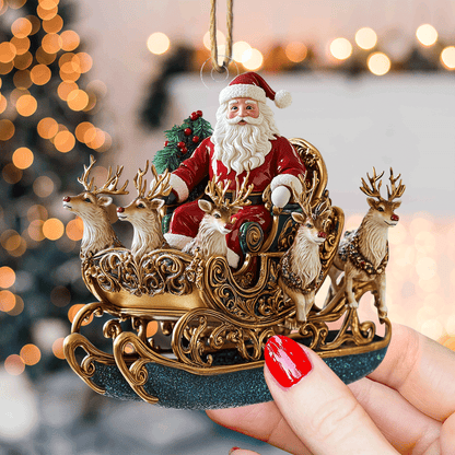 Festive Sleigh Bells Mica Ornament VTQ-Myprintsy