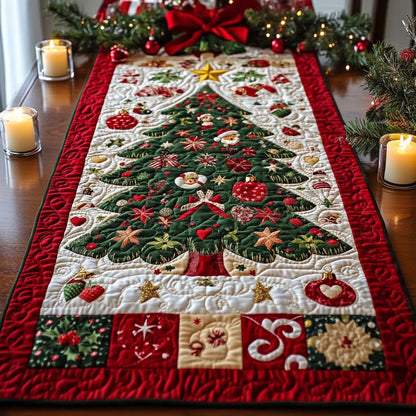Festive Sparkle Quilted Table Runner VTQ-Myprintsy