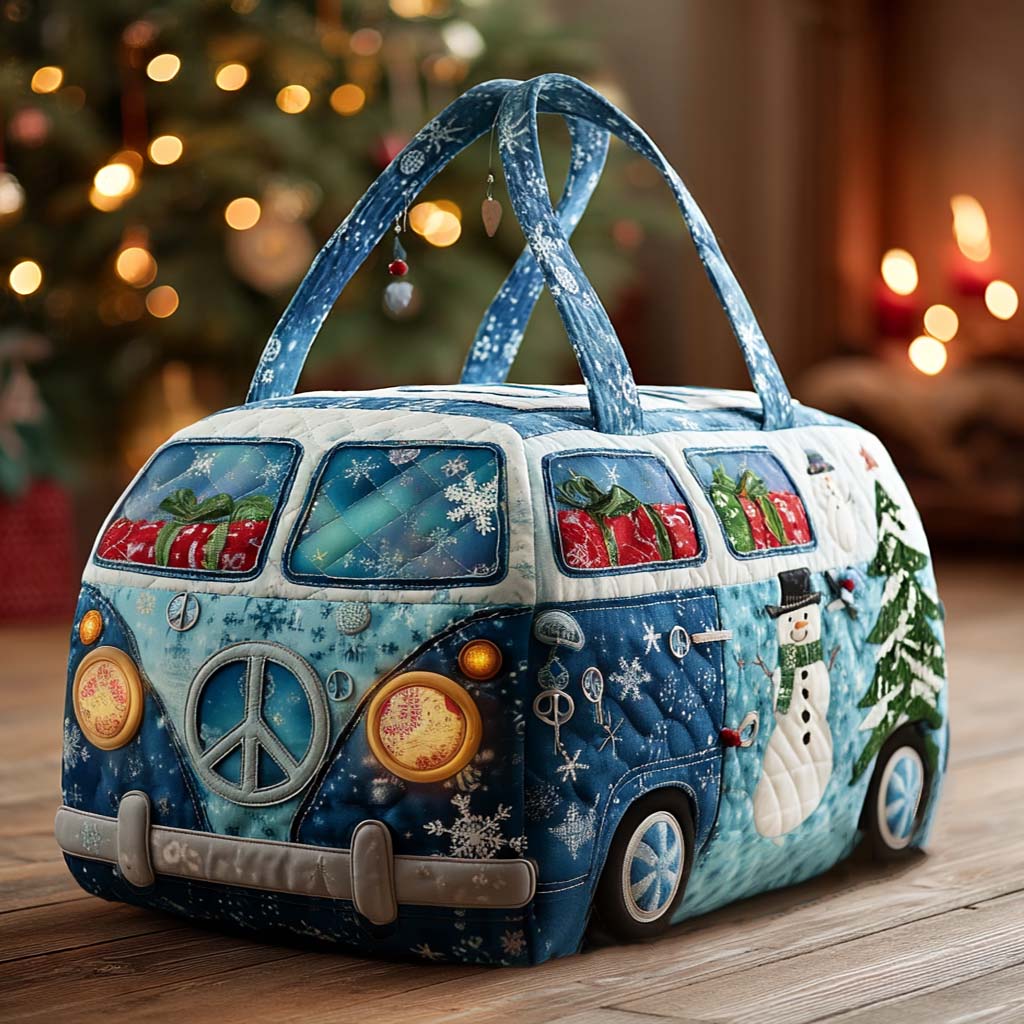 Festive Van Cruise Quilted Duffle Bag VTQ-Myprintsy