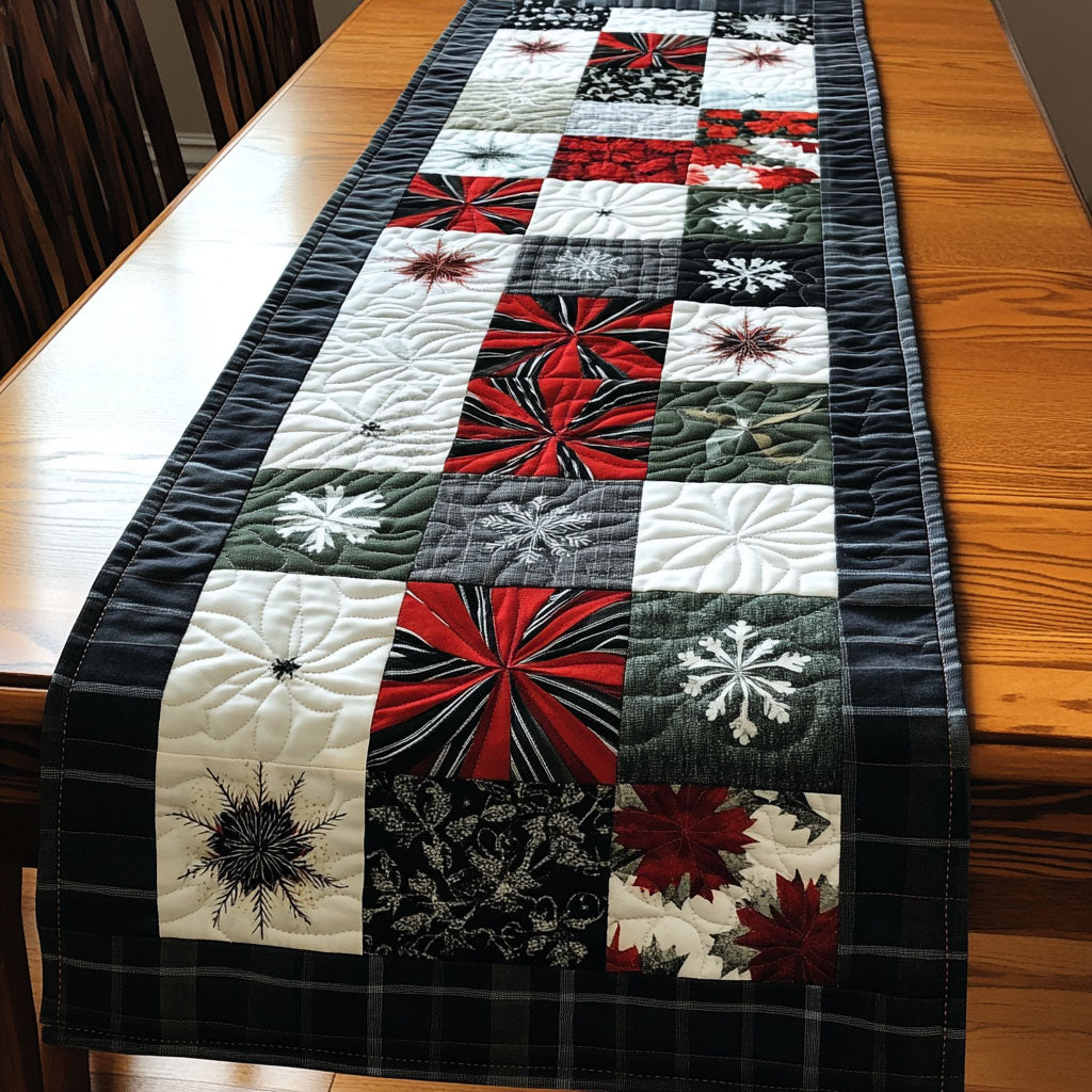 Festive Winter Wonderland Quilted Table Runner VTQ-Myprintsy