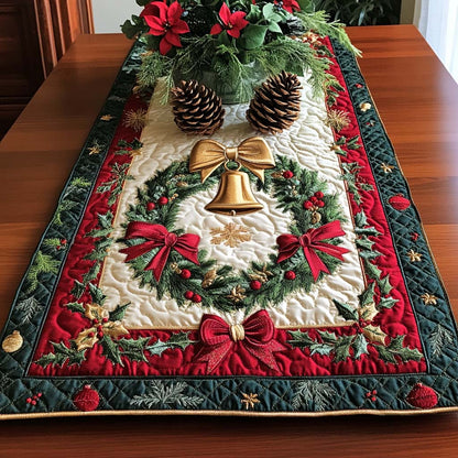 Festive Wreath Quilted Table Runner VTQ-Myprintsy