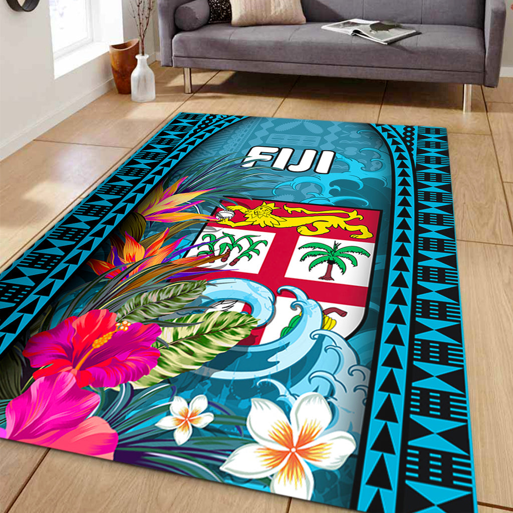 Fiji Area Rug Bula Islands Wave Tropical-Myprintsy