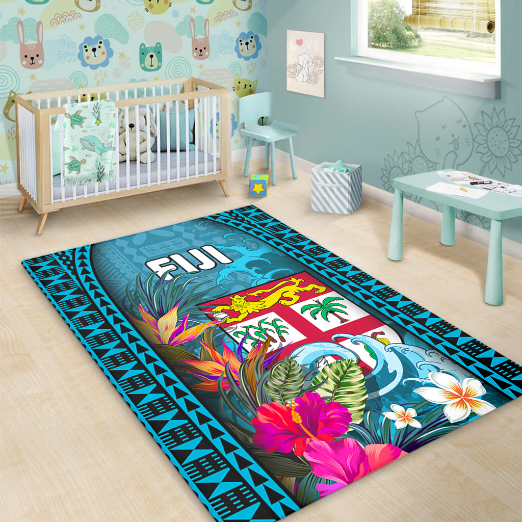 Fiji Area Rug Bula Islands Wave Tropical-Myprintsy