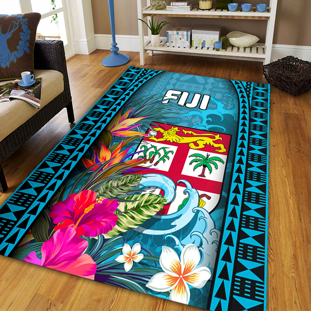 Fiji Area Rug Bula Islands Wave Tropical-Myprintsy