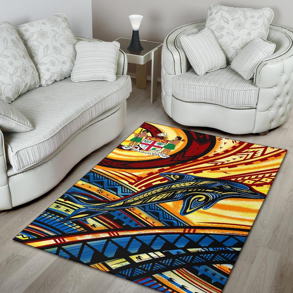 Fiji Area Rug - Dolphin Surfing-Myprintsy