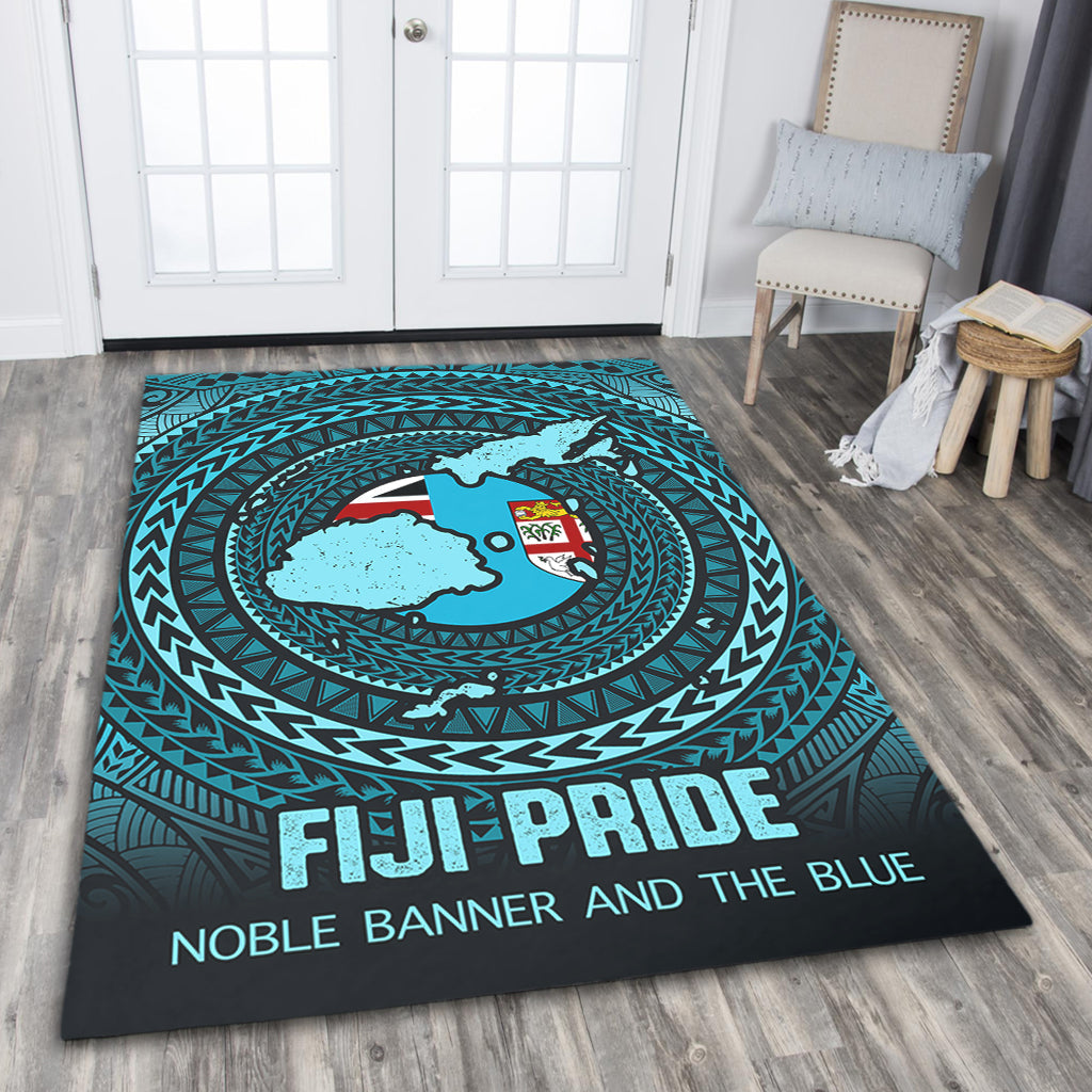 Fiji Area Rug Fiji Noble Banner and The Blue-Myprintsy