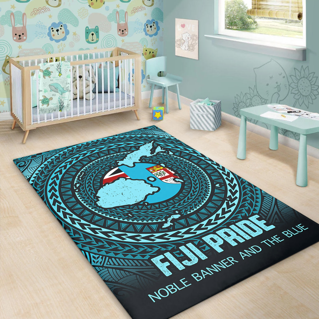 Fiji Area Rug Fiji Noble Banner and The Blue-Myprintsy