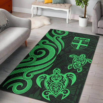 Fiji Area Rug - Green Tentacle Turtle-Myprintsy