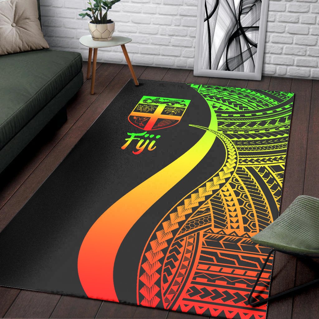 Fiji Area Rug - Reggae Polynesian Tentacle Tribal Pattern-Myprintsy