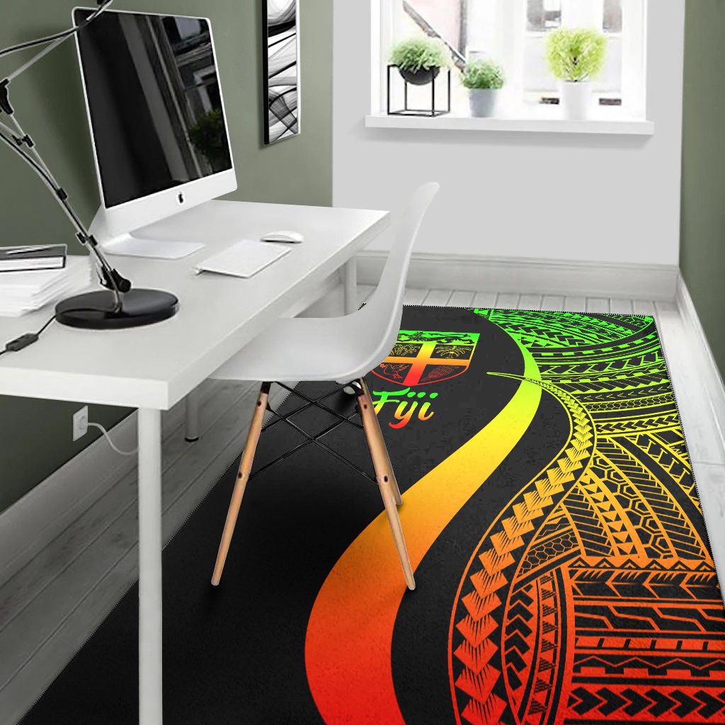 Fiji Area Rug - Reggae Polynesian Tentacle Tribal Pattern-Myprintsy