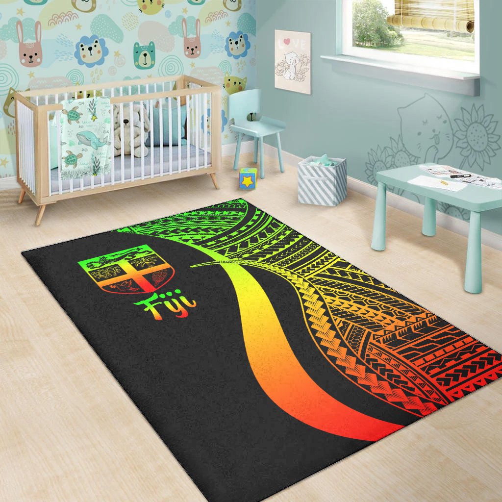 Fiji Area Rug - Reggae Polynesian Tentacle Tribal Pattern-Myprintsy