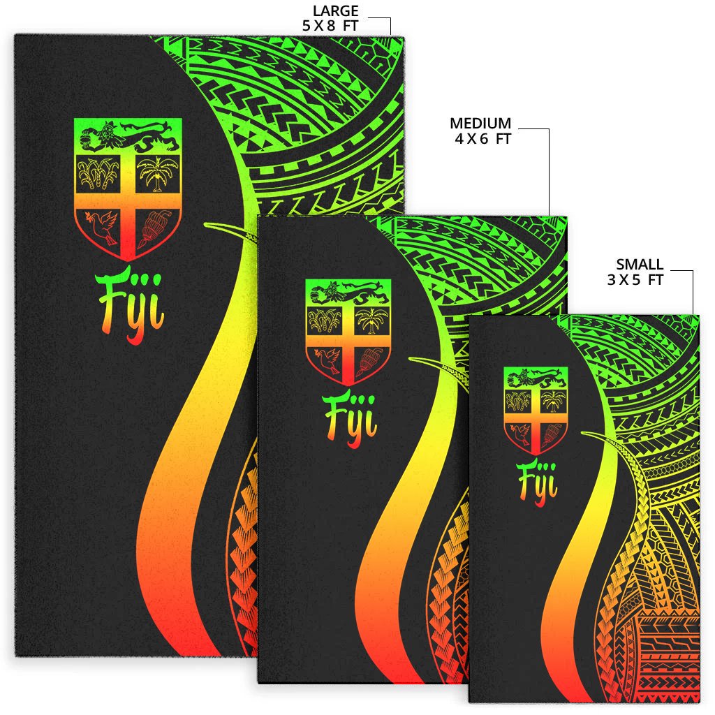 Fiji Area Rug - Reggae Polynesian Tentacle Tribal Pattern-Myprintsy