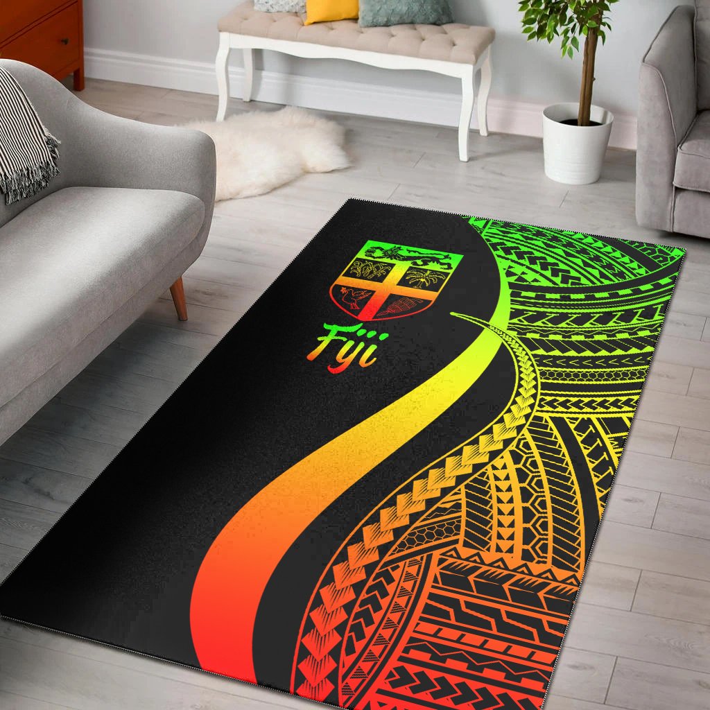 Fiji Area Rug - Reggae Polynesian Tentacle Tribal Pattern-Myprintsy