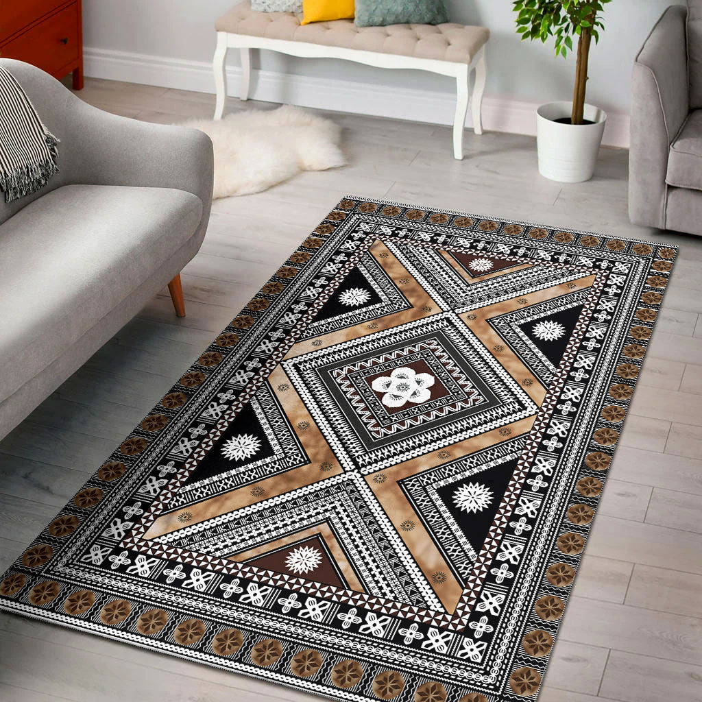 Fiji Area Rug Tapa Massi Cloths-Myprintsy