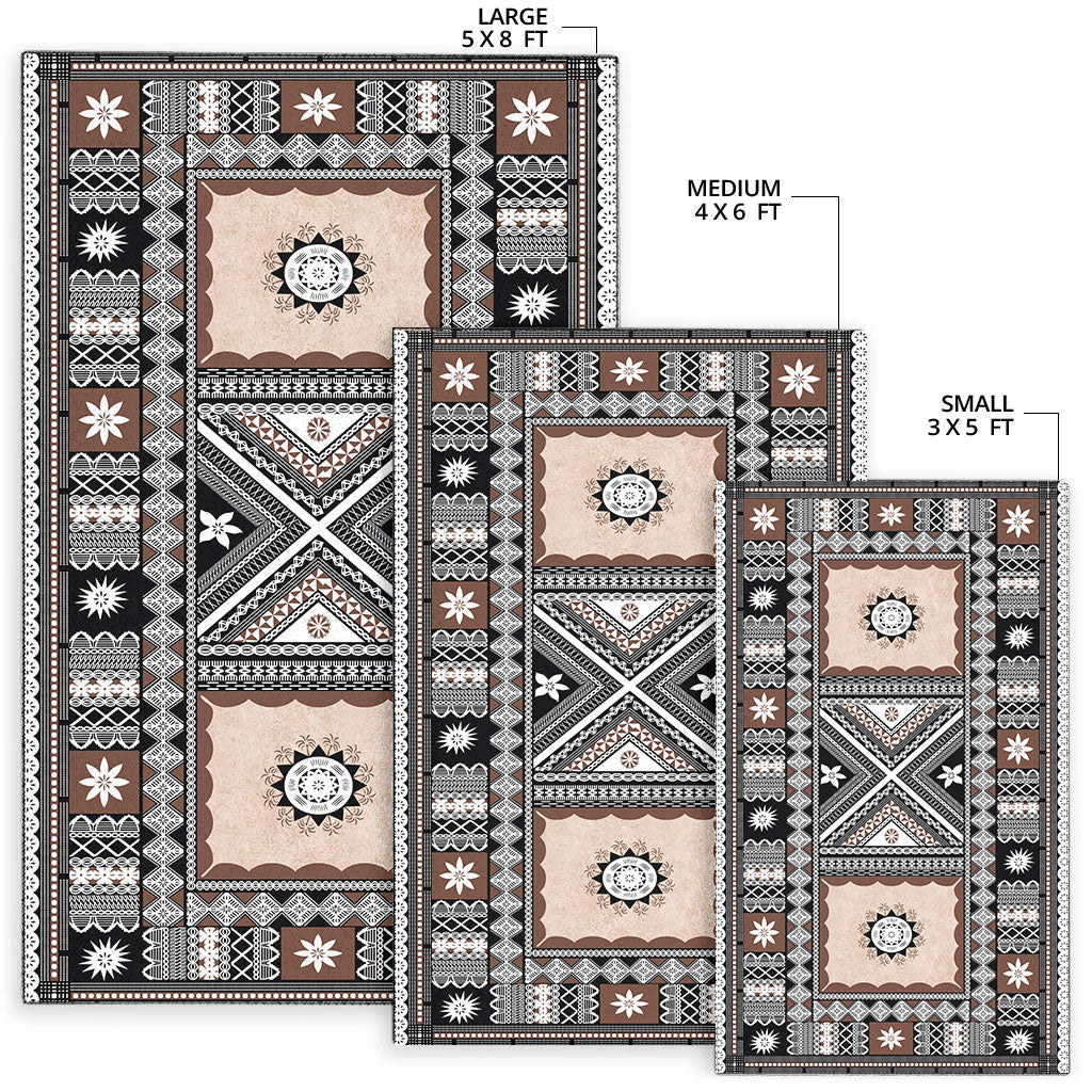 Fiji Area Rug Tapa Massi Design-Myprintsy