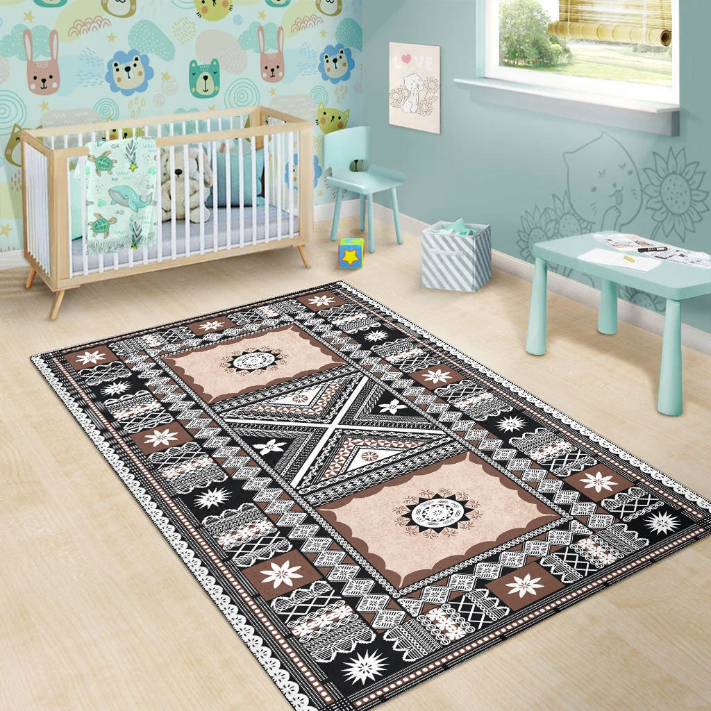 Fiji Area Rug Tapa Massi Design-Myprintsy