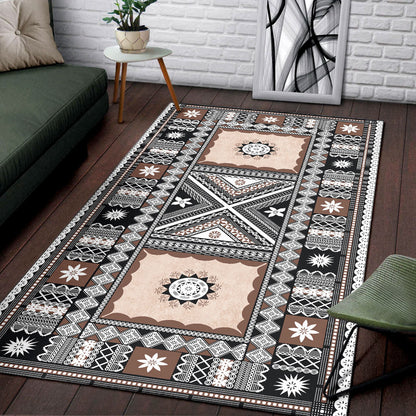 Fiji Area Rug Tapa Massi Design-Myprintsy