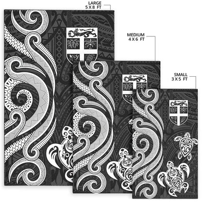Fiji Area Rug - White Tentacle Turtle-Myprintsy
