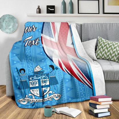 Fiji Custom Personalised Premium Blanket - Fiji Flag-Myprintsy