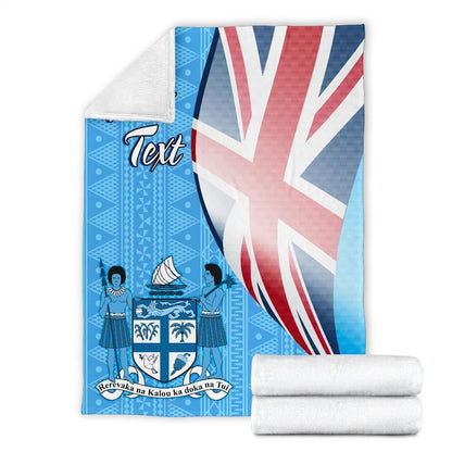 Fiji Custom Personalised Premium Blanket - Fiji Flag-Myprintsy