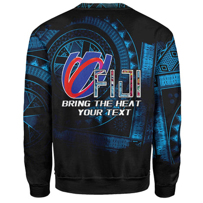 Fiji Custom Personalised Sweatshirt Bring The Heat Rugby Cup-Myprintsy