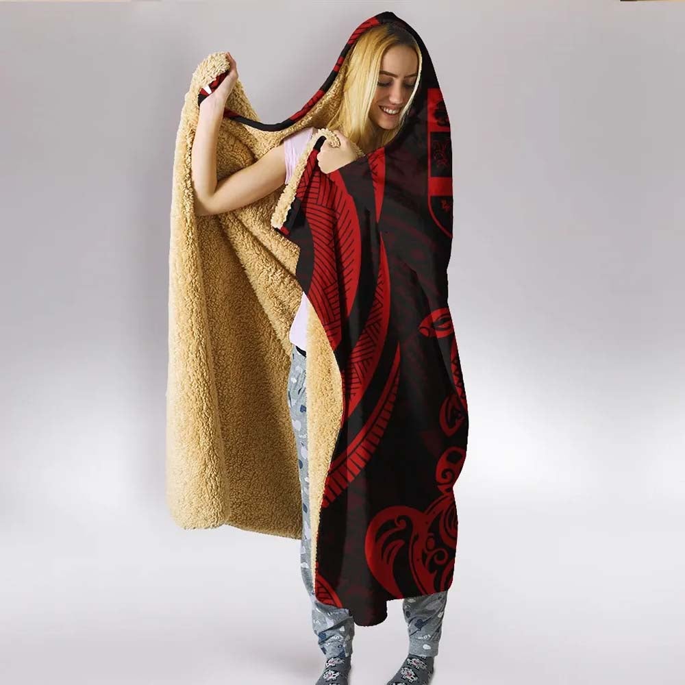 Fiji Hooded Blanket - Red Tentacle Turtle-Myprintsy