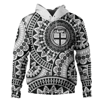 Fiji Hoodie Bula Fijian Circle Pattern Design-Myprintsy