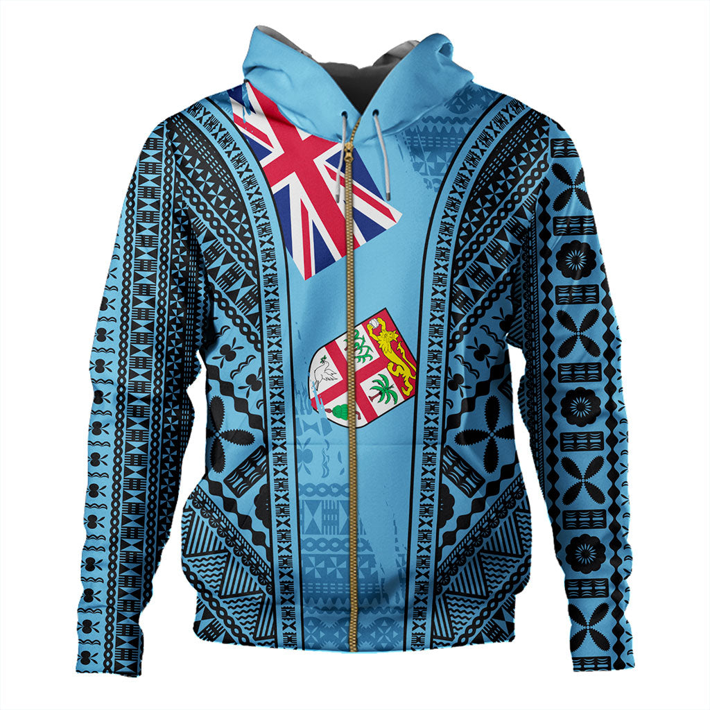 Fiji Hoodie Bula Pattern Style Flag-Myprintsy