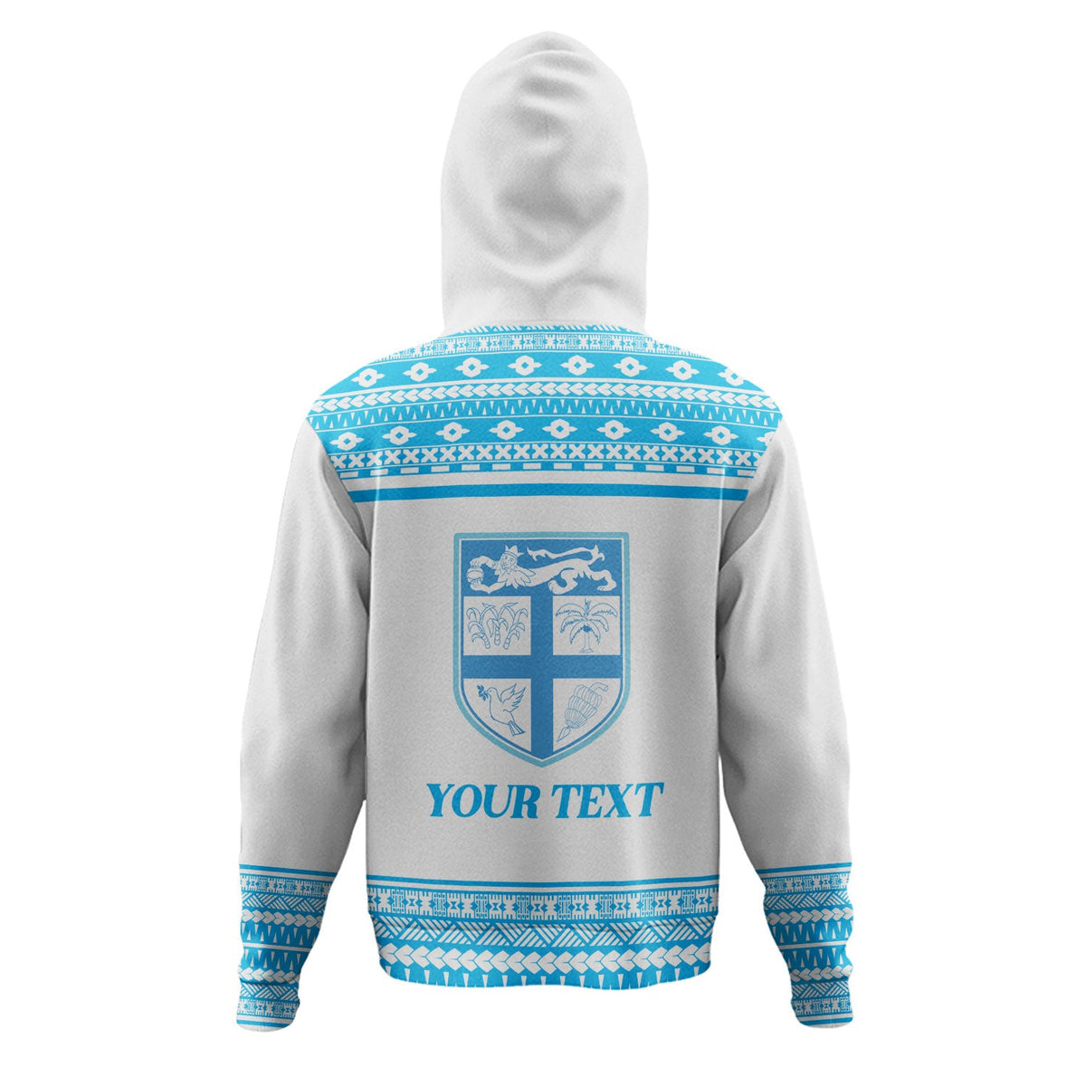 Fiji Hoodie Custom Rugby Flying Fijian Makare And Tapa Design-Myprintsy
