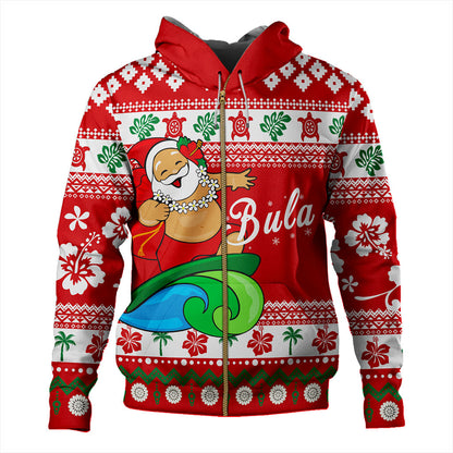 Fiji Hoodie Santa Claus Ho Ho Ho Christmas-Myprintsy