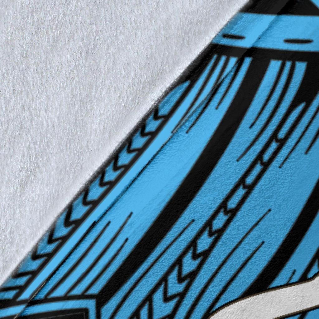 Fiji Polynesian Custom Personalised Premium Blanket - Tribal Wave Tattoo Flag Style-Myprintsy