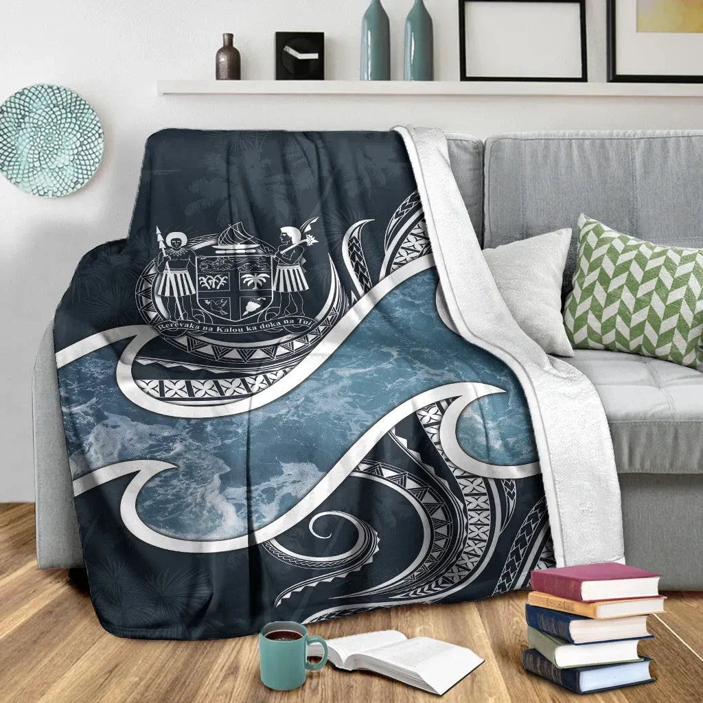 Fiji Polynesian Premium Blanket - Ocean Style-Myprintsy