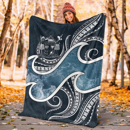 Fiji Polynesian Premium Blanket - Ocean Style-Myprintsy