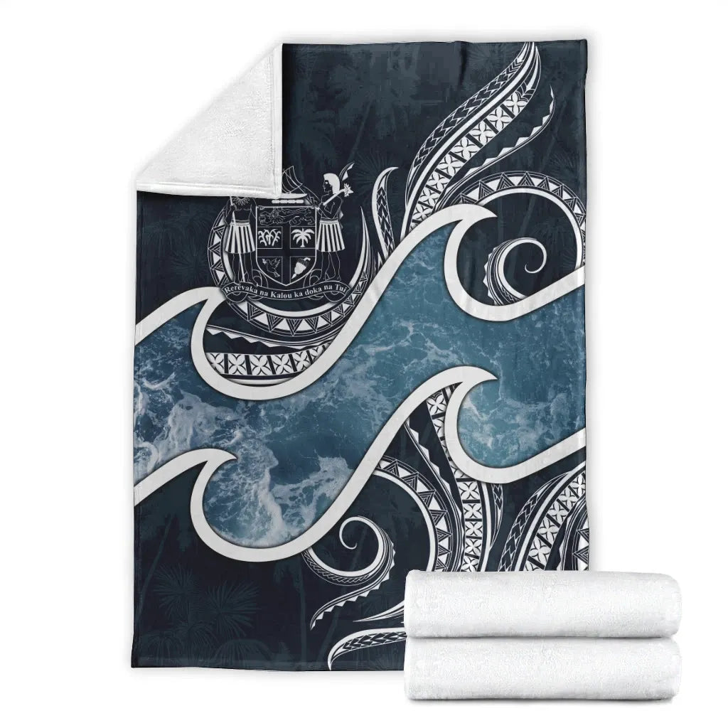 Fiji Polynesian Premium Blanket - Ocean Style-Myprintsy